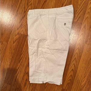 Ladies White Burmuda Shorts